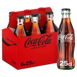 COCA-COLA Soda au Cola Zéro Sucres