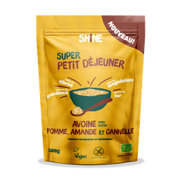 SHINE Desayuno Avena, Manzanas, Almendras y Canela BIO 300 g
