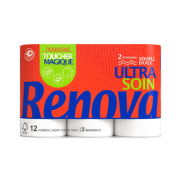 RENOVA Papier Toilette Long Résistant Doux Magic
