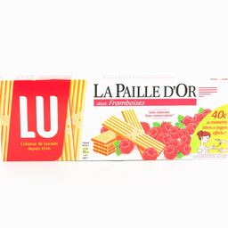 PAILLE D'OR Barquillos Rellenos de Frambuesa 170 g