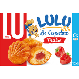 LU Lulu La Coqueline Bolos Recheados de Morango 165 g