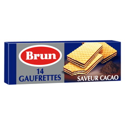 BRUN Biscuits gaufrettes fourrées saveur cacao