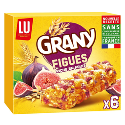 LU Barres de céréales aux figues Grany 125 g
