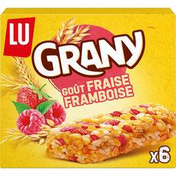 GRANY Barres Céréales Fraises et Framboises LU