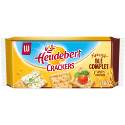 HEUDEBERT Crackers aperitivo trigo integral 250 g