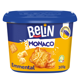 BELIN Bolachas salgadas crackers de emmental Box Monaco 205 g