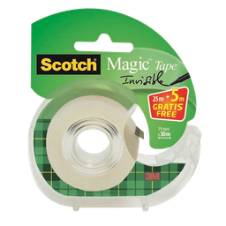 SCOTCH Ruban Magic 19mmx25m+5m offerts sur dévidoir rechargeable
