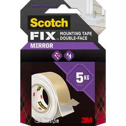 SCOTCH Fixer - Double Face Miroir Blanc 1.5m x 19mm