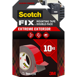 SCOTCH Ruban Adhésif Double Face Extérieur 1.5x19