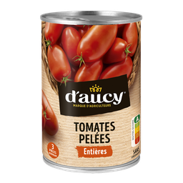 D'AUCY Tomates enteros pelados en jugo 238 g