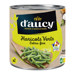 D'AUCY Judías verdes extra finas 100% cultivadas en Francia 220 g