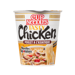 NISSIN Cup nouilles japonaises instantanées au poulet à l'asiatique 1 personne 63 g
