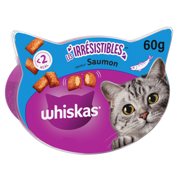 WHISKAS Les irrésistibles guloseimas de salmão para gato 60 g