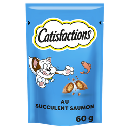CATISFACTIONS Premios para gato y gatito al salmón 60 g
