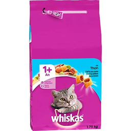 WHISKAS Ração seca para gato adulto atum 1,75kg