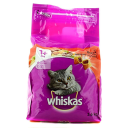 WHISKAS Croquetes para Gato Adulto Carne 3,6 kg