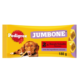 PEDIGREE JUMBONE Recompensas para Cão Médio Carne e Aves 180g