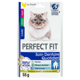 PERFECT FIT Snack para gato cuidado dentário 55 g