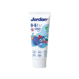 JORDAN Pasta de dentes 0-5 anos sabor framboesa 50 ml