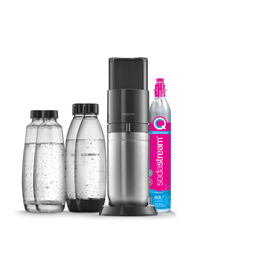 SODASTREAM Machine eau pétillante DUO + 2 carafes en verre + 2 noire 1