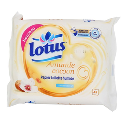 LOTUS Papel Higiénico Húmedo Almendra X42