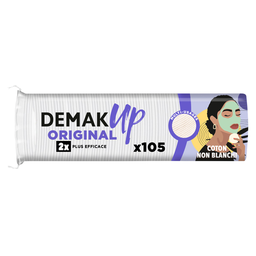 DEMAK'UP Discos de Algodón Desmaquillantes Original Rostro y Ojos 105 unidades