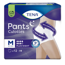 TENA Culottes jetables totale sécurité plus night taille M 12 culottes
