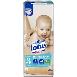 LOTUS BABY Natural touch couches taille 3 (4-9kg) 44 couches