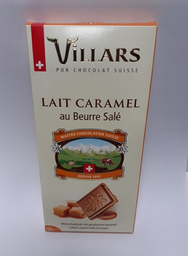 VILLARS Chocolat au lait suisse fourré caramel vilars 150g