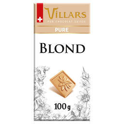 VILLARS Tablette de chocolat blond dégustation 1 pièce 100g