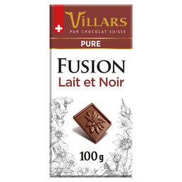 VILLARS Chocolat au lait fusion pur Tablette de 100g