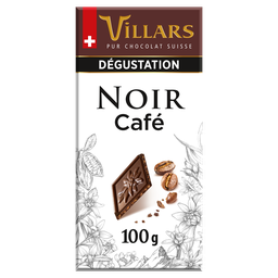 VILLARS Chocolat Noir aux Pépites de Café 100g