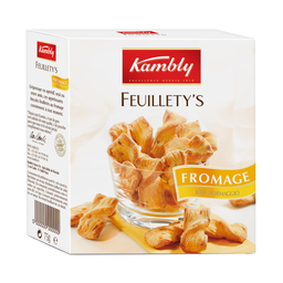 KAMBLY Biscuits apéritifs feuilleté fromage