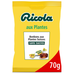 RICOLA Rebuçados suíços de ervas sem açúcar 70 g