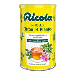 RICOLA Preparado para bebida instantânea limão e plantas 200 g