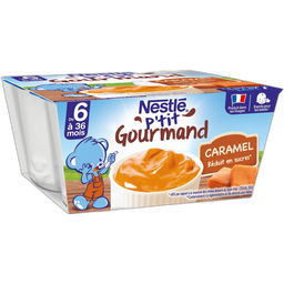 Nestle P'Tit Gourmand Petit Pot Crème Dessert Au Caramel Dès 6 Mois 4X100G
