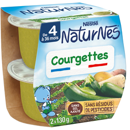 Nestle Naturnes Bol Aux Courgettes Dès 4 Mois 2X130G