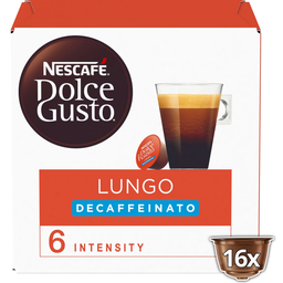 DOLCE GUSTO Café Lungo Descafeinado Intensidad 6, 16 cápsulas 112 g