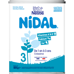 Nestle Nidal 3 Lait De Croissance En Poudre Dès 12 Mois 800G