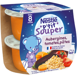 Nestle P'Tit Souper Bol Aubergines Tomates Et Pâtes Dès 8 Mois 2X200G