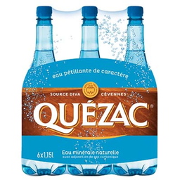 QUEZAC Água Mineral com Gás 6x1,15L