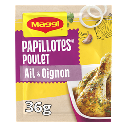 Maggi Papillotes Poulet, Ail Et Oignon Sans Colorant 36G