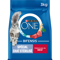 PURINA ONE Croquettes Pour Chat Adulte Stérilisé Boeuf Bifensis PURINA ONE