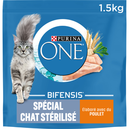 PURINA ONE Croquettes Pour Chat Adulte Stérilisé Poulet Bifensis PURINA ONE