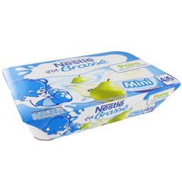 NESTLE ptit brassé desserts bébé 4/6+ mois, poire: les 6 pots de 60g