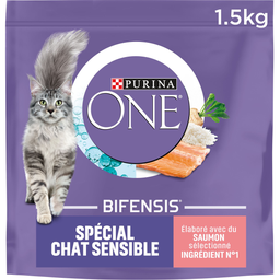 Purina One Bifensis Croquettes Au Saumon Pour Chat Sensible 1,5Kg