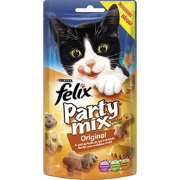 FELIX Purina Friandises pour chat original poulet foie dinde Party Mix 60 g
