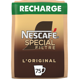 NESCAFE Café Soluble Spécial Filtre L'original Recharge - 75 tasses 150g