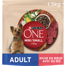 PURINA Croquettes pour chien de petite taille bœuf et riz 1,5 kg