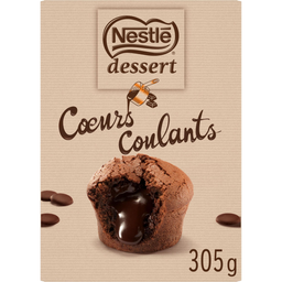 NESTLE Préparation pour cœurs coulants au chocolat 6 coeurs coulants 305g